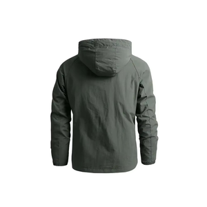 Mode hommes chapeau amovible Slim Fit séchage rapide toile col montant extérieur alpinisme sport imperméable veste matelassée - Product Image 3