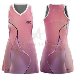 Uniformes de tenis para mujer de talla grande con buen diseño personalizado y elástico, uniformes de tenis para mujer impresos por sublimación con logotipo personalizado OEM - Product Image 4