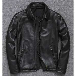 Veste de motard unisexe en cuir et toile, imperméable et coupe-vent, personnalisable, noire, décontractée, pour le printemps, l'automne et l'hiver - Product Image 2