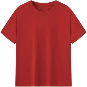 Vêtements de travail décontractés personnalisables pour hommes grande taille T-Shirt en polyester/coton à manches courtes col en V Vêtement teint avec logo culturel - Product Image 3