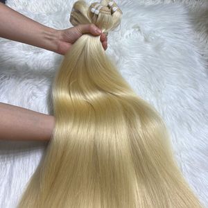 Alta calidad 100% cabello virgen Natural recto Rubio gran Stock vietnamita cabello crudo pelucas de cabello humano - Product Image 5