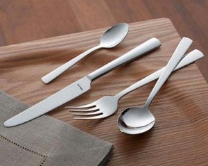 Juego de cubiertos de plata con acabado de espejo exclusivo, ideal para cenas de lujo, celebraciones de bodas, banquetes y mesas de cocina modernas - Product Image 4