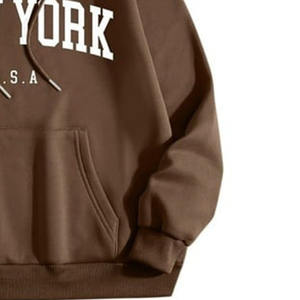 เสื้อฮู้ดสวมหัวสำหรับผู้ชายผ้าฝ้าย100% มีกระเป๋าด้านข้างพิมพ์ลายดิจิตอลโลโก้แบบกำหนดเองฤดูหนาว - Product Image 6