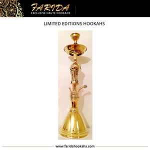 Cachimba Tradicional Árabe de Latón Fundido con Acabado Lacado, Diseños Únicos Martillados, Cachimba Egipcia de Lujo para Cafés - Product Image 2