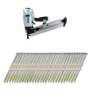 Clavadora neumática para bobinas de aluminio/clavadora de clavos de cabeza redonda completa de 3-1/2 pulgadas x 0.162 con tira de plástico, 3000 unidades, OEM personalizable - Product Image 1