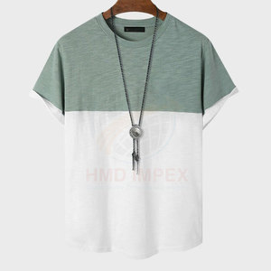 Hot Selling High Quality Men's 100% Cotton Casual Solid T-Shirt Breathable Comfortable Anti-Wrinkle O-Neck Collar Regular Fit - Product Image 2