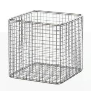 Cesta de Alambre Metálica Negra de Alta Calidad con Asas de Madera, Contenedor Organizador de Acero para el Hogar, Cocina - Product Image 3