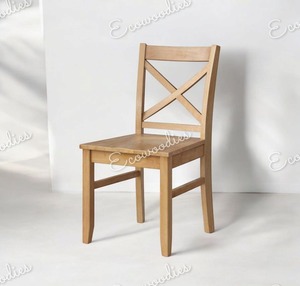 Asiento tapizado clásico con respaldo alto, patas de madera, silla con marco de madera para comedor, restaurante, sillas de comedor elegantes - Product Image 4