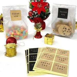 Emballages refermables pour desserts, biscuits et bonbons, sacs en <span class=keywords><strong>cellophane</strong></span> de qualité <span class=keywords><strong>alimentaire</strong></span>, sacs en plastique translucides avec impression de logo personnalisée - Product Image 3