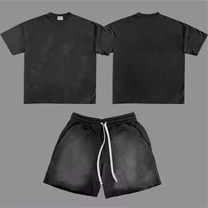 กางเกงขาสั้นผู้ชายวินเทจผ้าคอตตอนเฮฟวีเวตลำลองกันแดดซีดจาง - Product Image 4