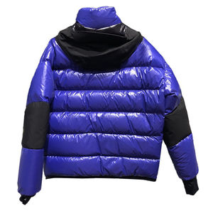 2024 Veste bouffante en laine personnalisée pour hommes avec manches longues et col montant hiver prix de gros - Product Image 4