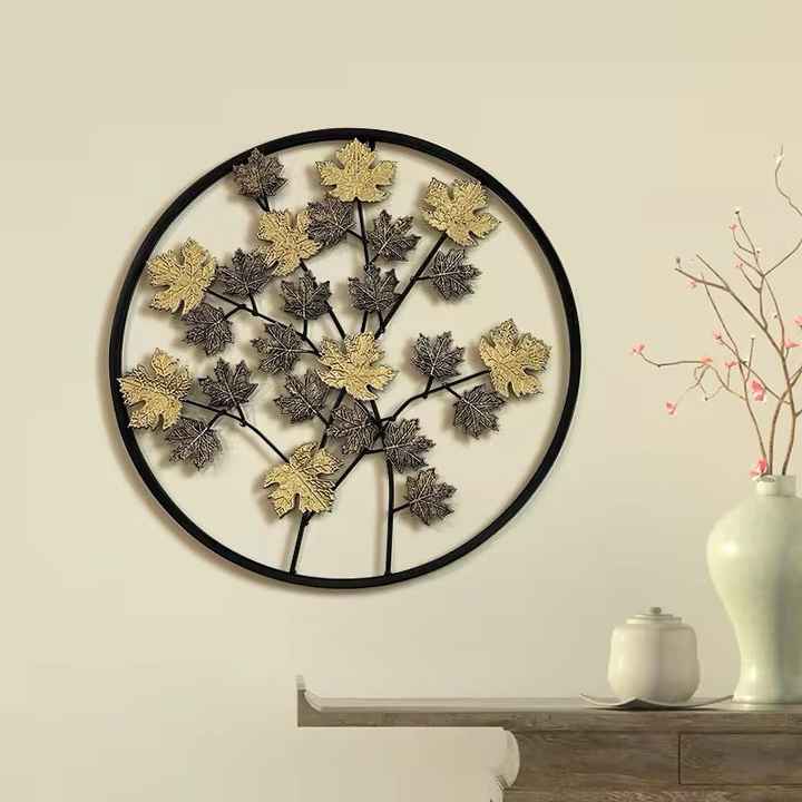 Nordic Light Luxury Wall Decoration Creative Iron Wall Decoration New Chinese Style Background Metal Wall Hanging