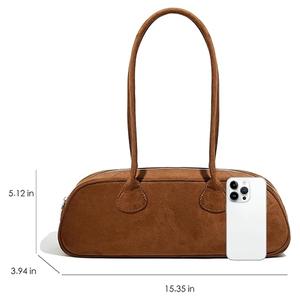 Bolso de cuero East/West Bolso de mano elegante y alargado - Product Image 3