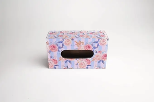 Porte-mouchoirs ethnique en bois avec décorations Meena |   Boîte à mouchoirs artisanale de style bohème indien, écologique et durable, pour table ou salon - Product Image 5