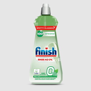 Finish Rinse Aid, formule sans résidus à 0 %, 400 ml, vaisselle brillante et propre sans traces ni marques - Product Image 2