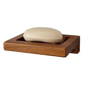 Jabonera de madera de sándalo religiosa con estilo, decoración de baño duradera con técnica pulida - Product Image 2
