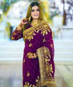 Saree de gasa bordada para trabajar, producto en oferta, India/paquistaní, Zari, 2022 - Product Image 6