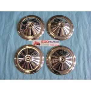 Kit 4 Pezzi Copricerchi in Alluminio per FIAT 500 N D F - Product Image 1