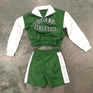 Cao Thêu Vá Logo Áo Gió Dài Tay Áo Nút Áo Sơ Mi Và Quần Short Nylon Đồng Phục Thể Thao Bộ Ngắn Cho Nam Giới - Product Image 4