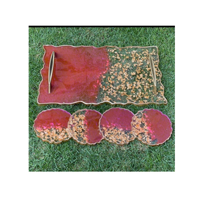 <b>Top</b> Selling <b>Resin</b> Tray for Home <b>Resin</b> Tray Elegant Style Wedding Decoration <b>Table</b> <b>Top</b> Home Rectangular <b>Resin</b> Tray - Product Image 4