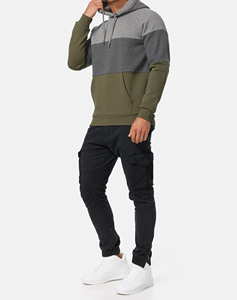 Solid Color Logo Pullover Hoodie Printed Custom Made 100% Cotton Windproof Pocket Heavyweight Casual Fleece Hoodies for Men - Product Image 1