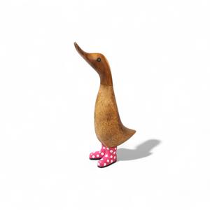 Adorno de Patito de madera hecho a mano ecológico al por mayor, pieza de decoración natural para Decoración - Product Image 5