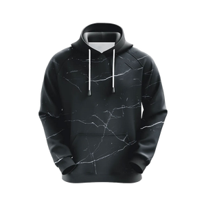 Strass personnalisé pleine impression logo partout strass impression noir pulls à capuche - Product Image 5