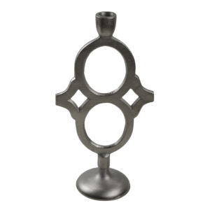 Soporte de vela con diseño de acabado chapado sólido Portavelas de cinco brazos y soporte de pilar para decoración festiva de cena de fiesta - Product Image 5