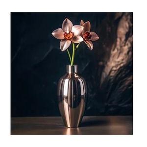 Modern Design Flower Vase With <b>Mirror</b> Polished Metal Flower Vase Fine Polished Flower vase Of Metal - Product Image 5