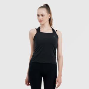 Haut de yoga noir Vital Tank - Product Image 4