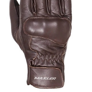 Gants de motard courts respirants pour hommes, gants en cuir courts de haute qualité, gants courts personnalisés à doigts courts - Product Image 6