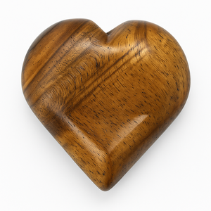 คริสตัลตาเสือรูปหัวใจทนทานขนาด2นิ้วอัญมณีขัดเงาธรรมชาติสำหรับการทำสมาธิฮวงจุ้ยของขวัญที่ได้รับแรงบันดาลใจจากความรัก - Product Image 1