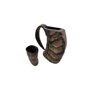 Mug en corne de buffle 100% naturel, à utiliser pour le vin, la bière, tout type de boisson, mug en corne viking et fête, mariage, café, jus et thé - Product Image 4