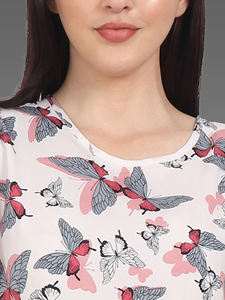 Vestido Corto con Estampado de Mariposas de Primera Calidad UNITY LUXURE, Corte Ajustado y Evase, Tela Suave y Transpirable - Product Image 4