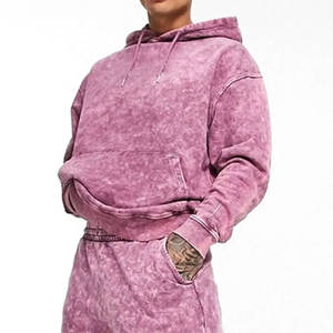 Elegante chándal deportivo personalizado para hombre conjunto corto 100% algodón patrón sólido Sudadera con capucha y chándal Slim Fit pantalones cortos de talla grande - Product Image 5