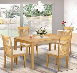 Muebles de comedor Silla de comedor moderna en madera de goma maciza con asiento de PVC Diseño cómodo y duradero para el hogar y el restaurante - Product Image 1