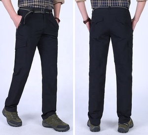 กางเกงขายาวผู้ชายสำหรับฤดูร้อน น้ำหนักเบา แบบยุทธวิธี เหมาะสำหรับตกปลา เดินป่า กิจกรรมกลางแจ้ง ผ้าไนลอน แห้งเร็ว ทรงคาร์โก้ สวมใส่สบาย เหมาะสำหรับทำงาน - Product Image 5