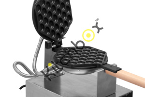 Kitchbox Industrial Commercial Bubble Waffle Maker (Tflon y elemento extra fortalecidos) - Product Image 3