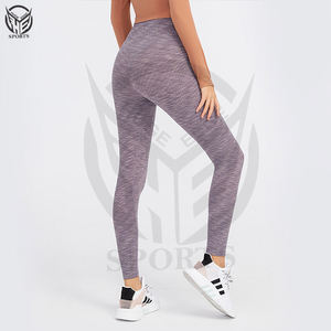 Vente en gros Pantalons d'entraînement Gym Fitness personnalisés pour femmes, imprimés, taille haute, non transparents, pantalons de yoga, leggings avec poches - Product Image 3