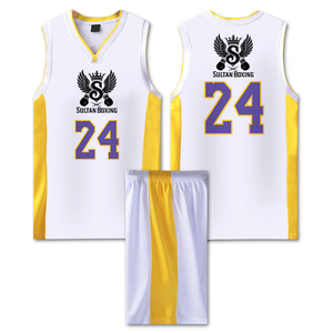 Jeux de basket-ball personnalisés ensembles de maillots de basket-ball pour hommes uniformes vêtements de sport respirants maillot de basket-ball d'entraînement des jeunes du collège - Product Image 2