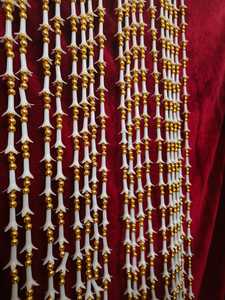 Tubéreuse et perles dorées chaîne fleur guirlande fête d'anniversaire décoration événement décor mariage toile de fond et accessoires - Product Image 3