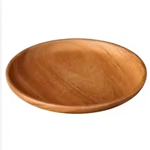 Utiliser une assiette en bois polie à la main pour les aliments et les fruits par l'artisanat du croissant - Product Image 2