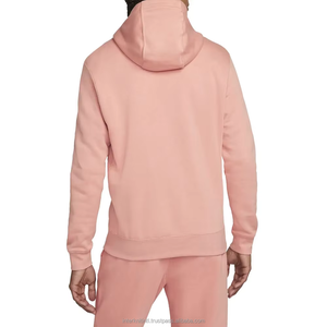 Sweat-shirt à capuche zippé pour homme, 100% coton, manches longues, en polaire, couleur unie, pour l'hiver, mode outdoor, personnalisable, avec poche - Product Image 6