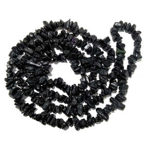 Collier Mala en Agate Noire Naturelle, Bijou en Pierre Précieuse pour la Protection et la Terrement - Product Image 3