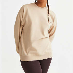 เสื้อฮู้ดดี้ผู้หญิงลำลอง ผ้าฝ้ายฟลีซ 100% ทรงโอเวอร์ไซส์ แขนยาว สวมหัว เหมาะสำหรับฤดูหนาวและฤดูใบไม้ร่วง ผลิตโดยผู้ผลิตเสื้อสเวตเชิ้ต - Product Image 4