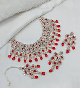 Rose Gold Plated Ethnic Antique Cubic Zircon Crystal Dangle Drop Choker Wedding Party <b>Necklace</b> <b>and</b> <b>Earring</b> <b>Set</b> for Women - Product Image 3