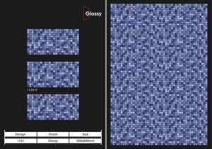 Carreaux muraux en céramique 300x600mm pour salle de bain et cuisine, finition brillante ou mate, surface sculptée effet sucre, design mural intérieur luxueux. - Product Image 3