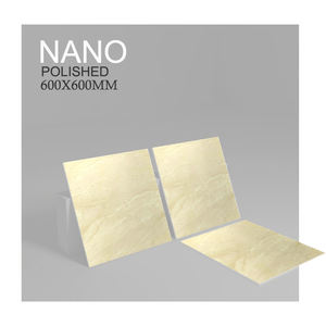 Carreaux de porcelaine vitrifiés polis de 600x600mm Carreaux d'ivoire émaillés avec nano polonais pour carreaux de sel soluble de salon - Product Image 2
