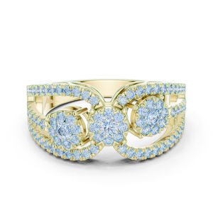 แหวนเพชรเพาะเลี้ยงในห้องปฏิบัติการทองคำโรสโกลด์ 14K สำหรับผู้หญิง |   ของขวัญสุดหรูสำหรับงานหมั้นและงานแต่งงาน |   ชุดสำหรับงานปาร์ตี้ |   เพชรที่เพิ่งเพาะเลี้ยง - Product Image 3