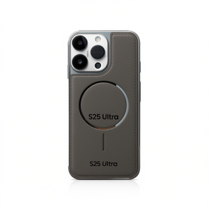 Funda Magnética de Cuero Genuino Premium con Diseño de Color Puro para Teléfono Móvil S25 Ultra - Product Image 2
